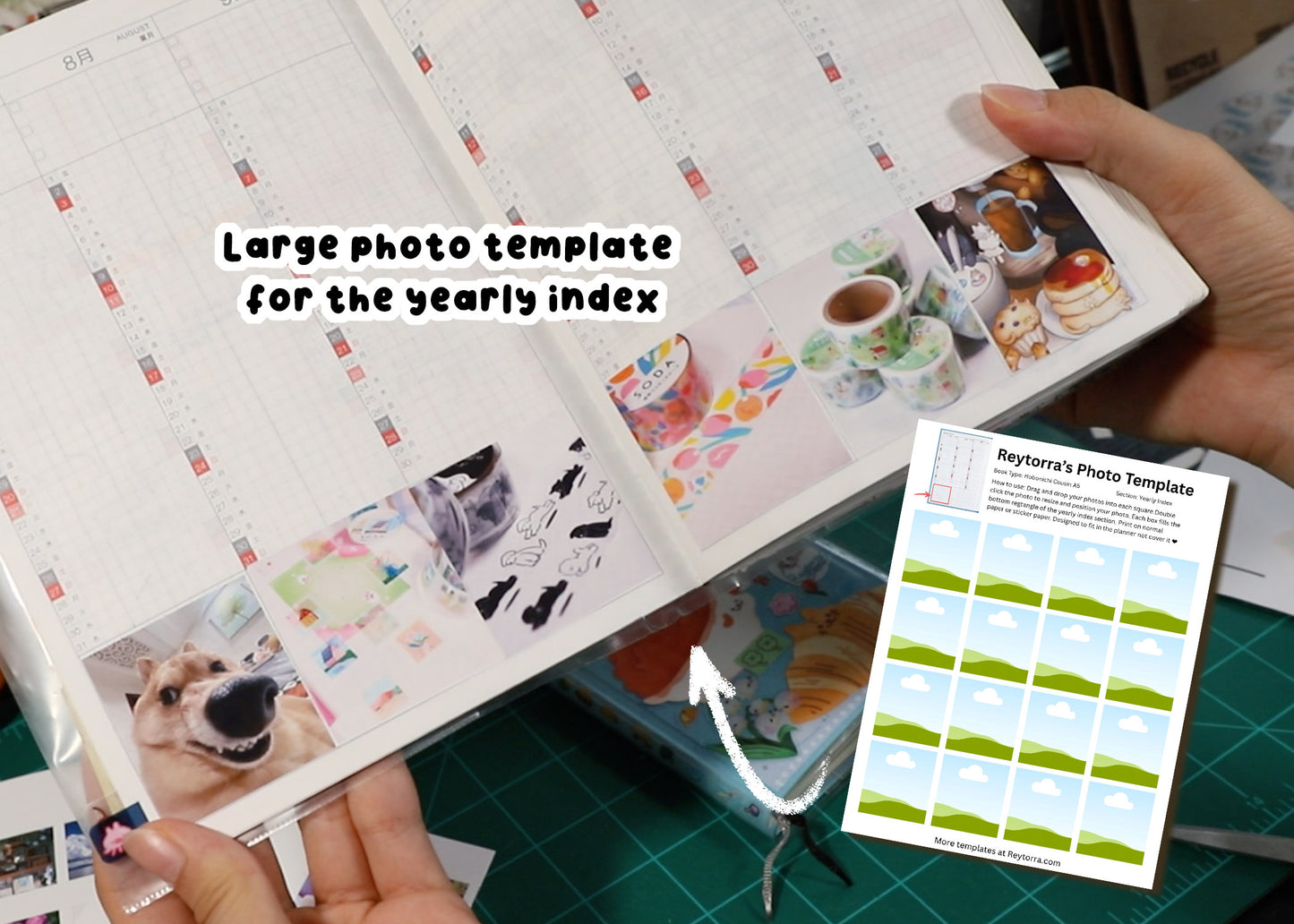 Hobonichi Cousin A5 Photo Templates