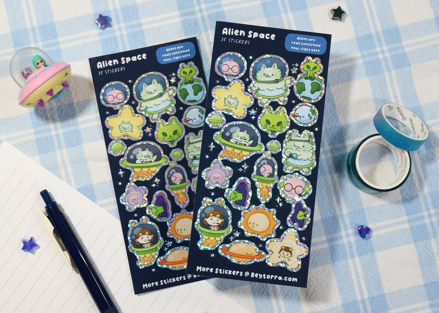Alien Space Sticker Sheet