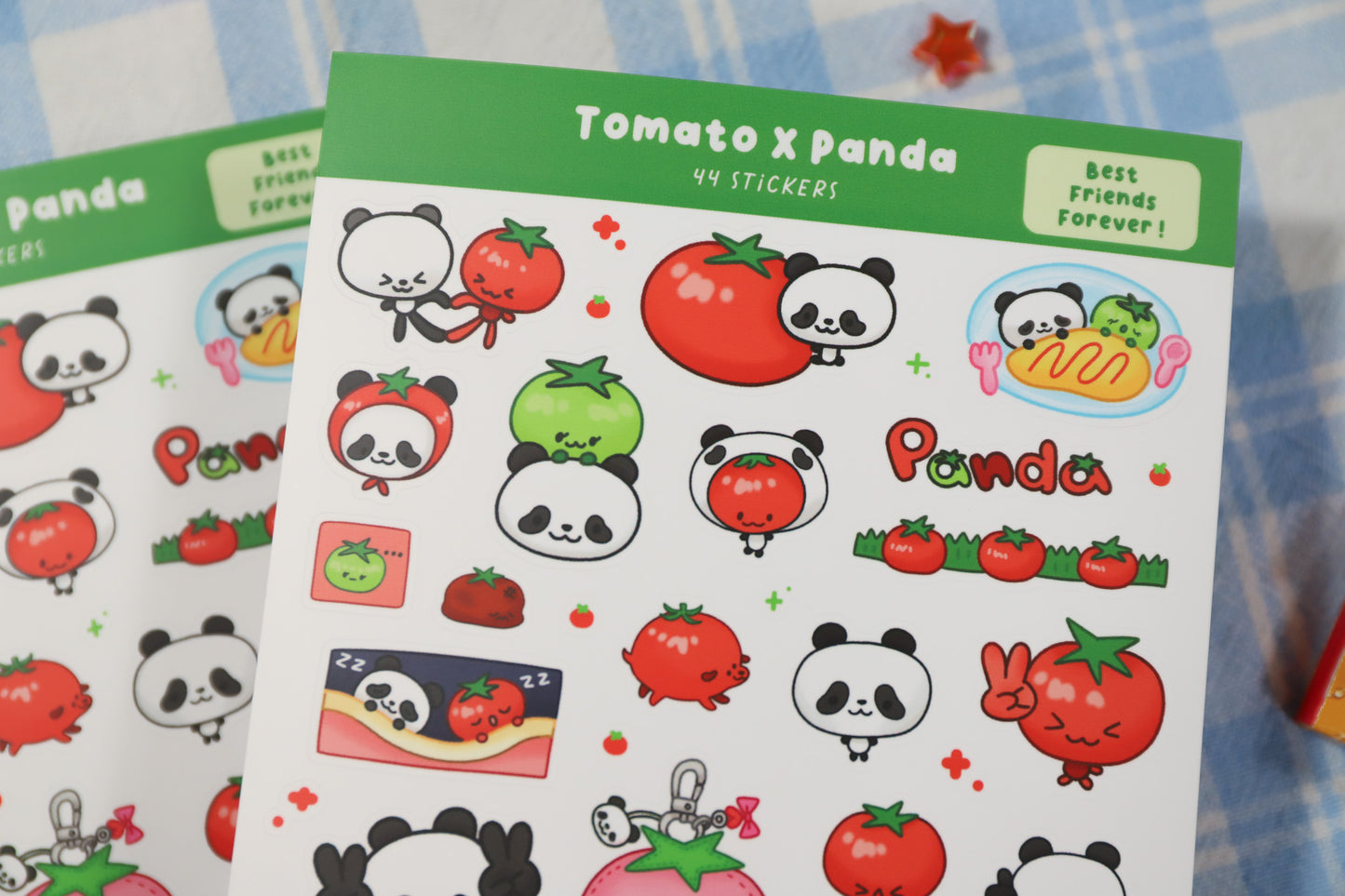 Tomato X Panda Sticker Sheet