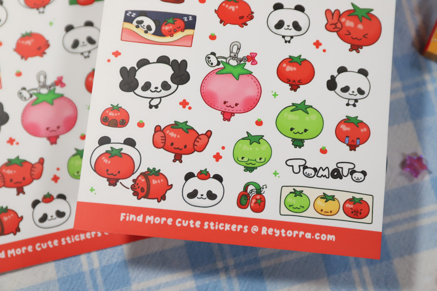 Tomato X Panda Sticker Sheet