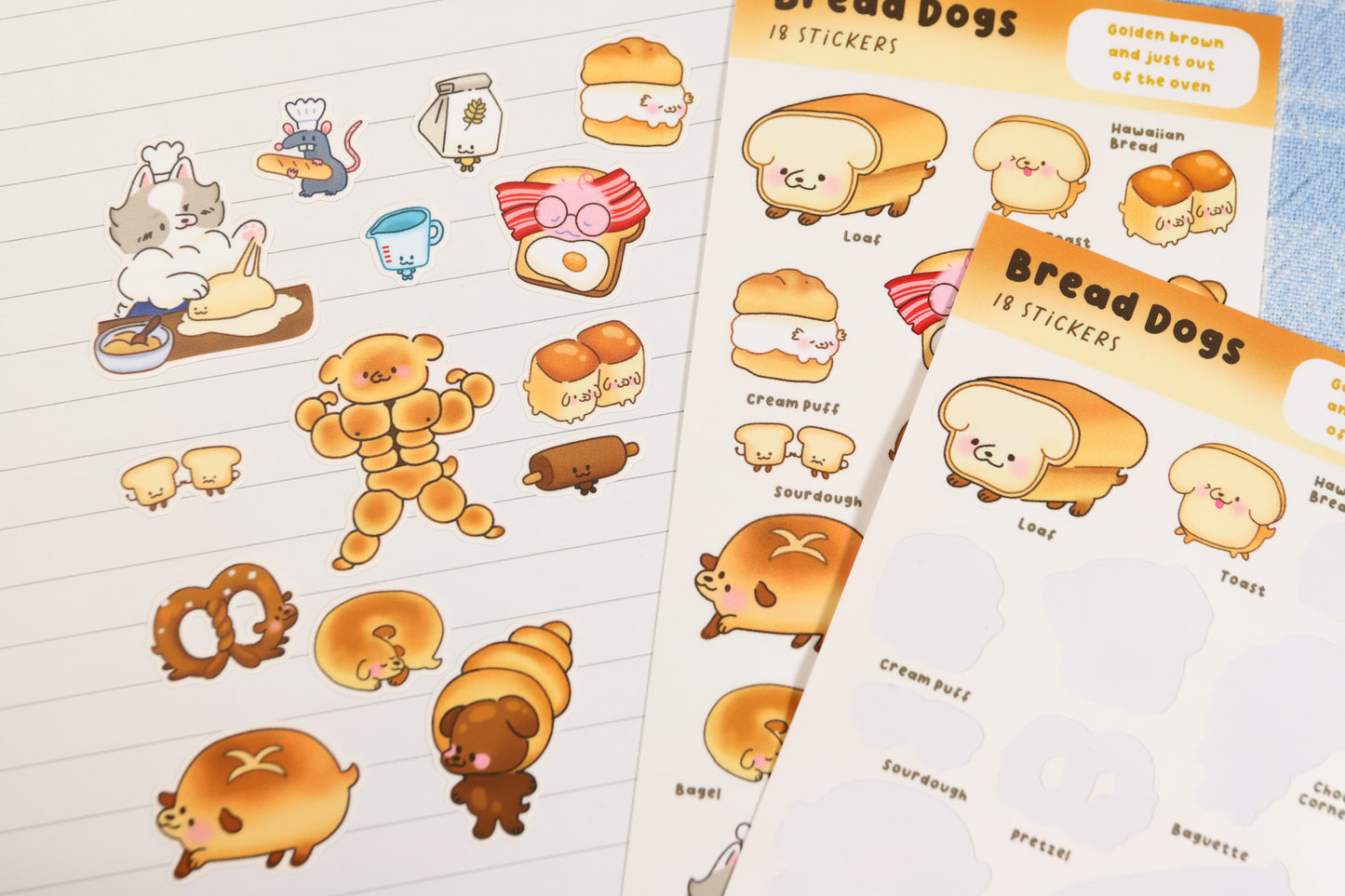 Bread Dogs Sticker Sheet