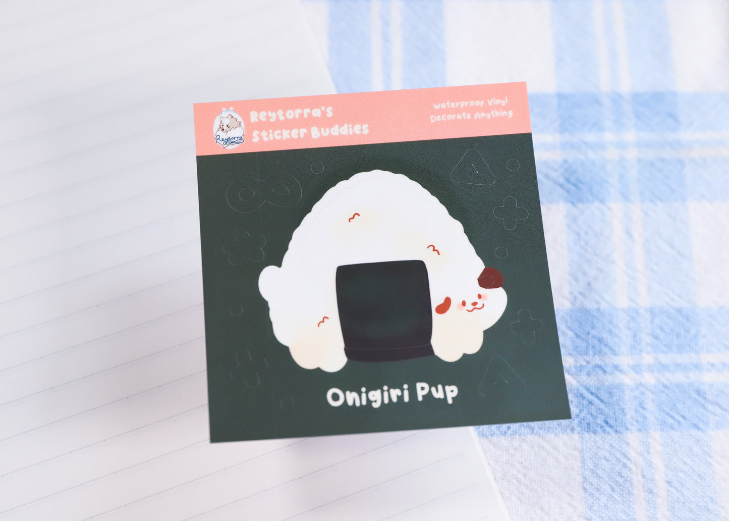 Onigiri Pup Sticker Buddy