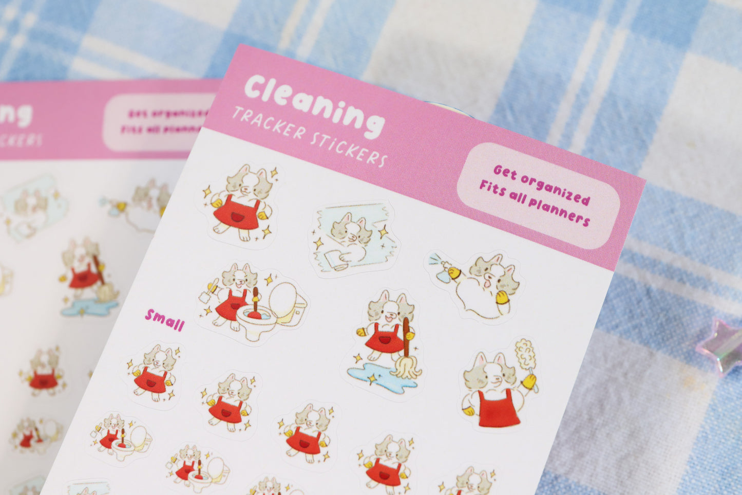 Cleaning Tracker Stickers