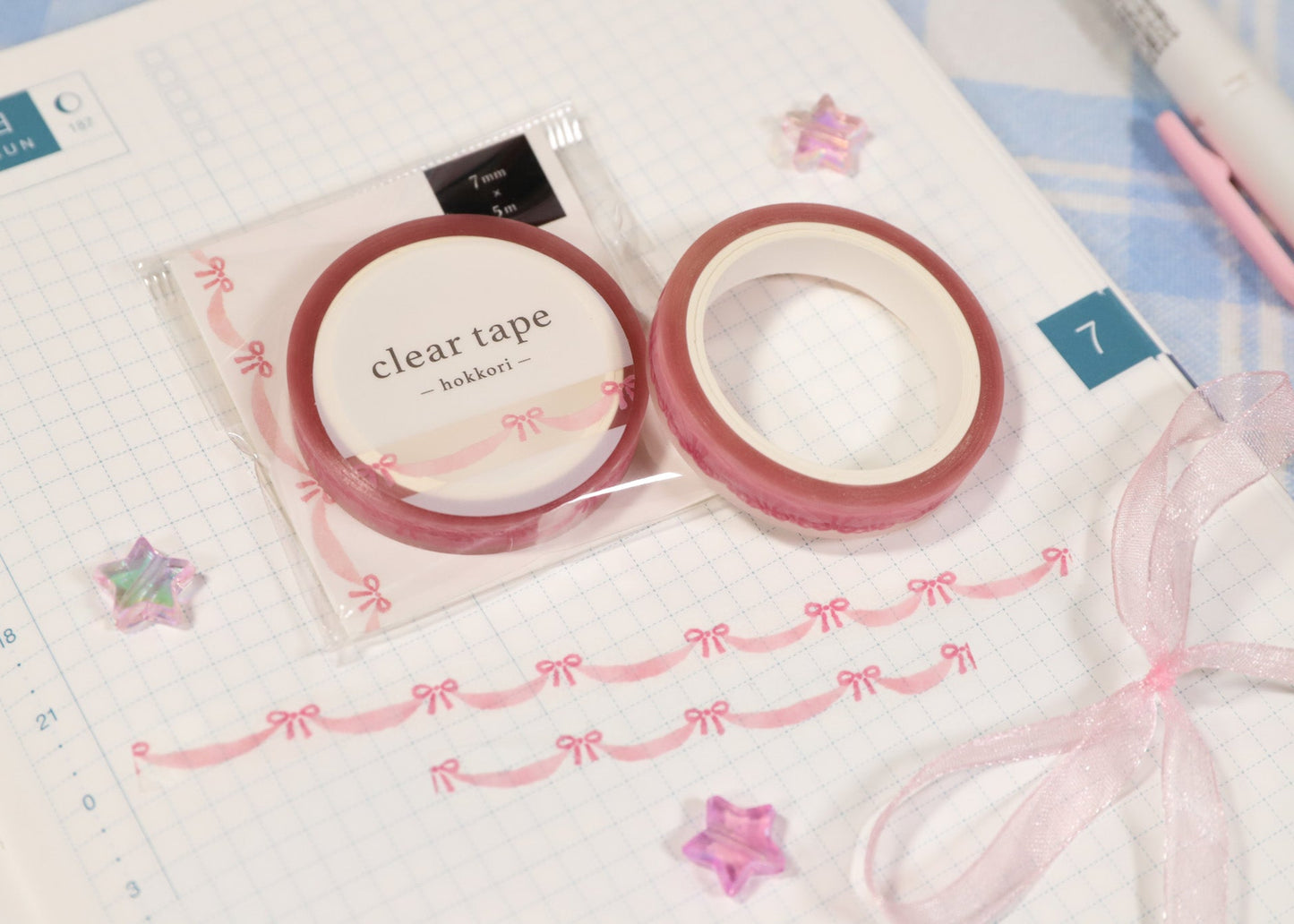 Pink Ribbons Washi Tape
