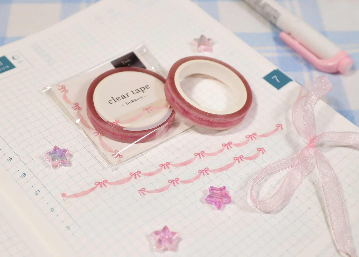 Pink Ribbons Washi Tape