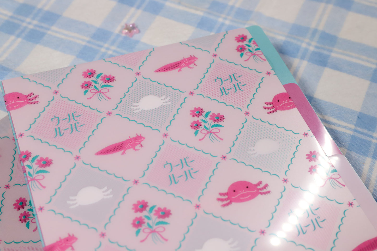 Axolotl Sticker Organizer Folder
