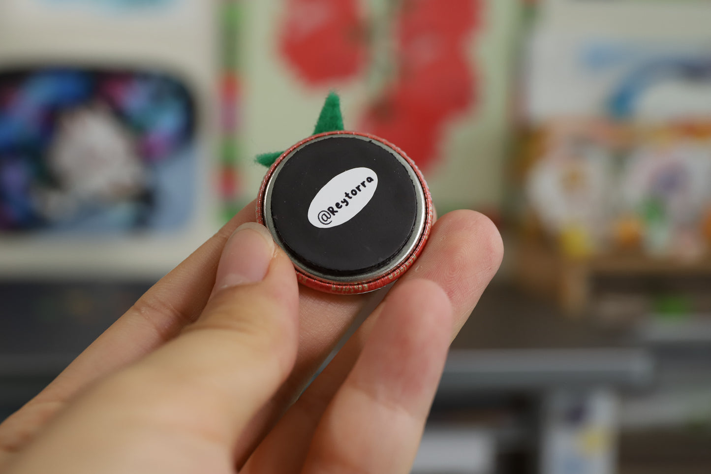 Tomato Friend Pin or Magnet