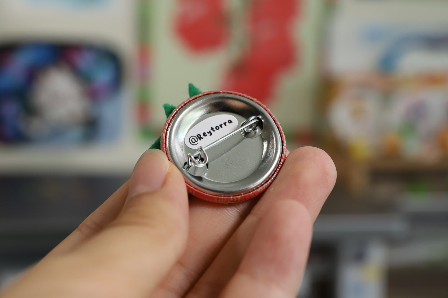 Tomato Friend Pin or Magnet