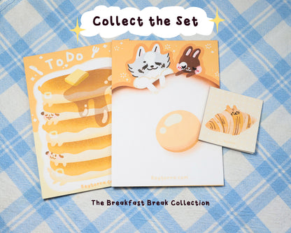 Croissant Cat Tiny Sticky NotePads