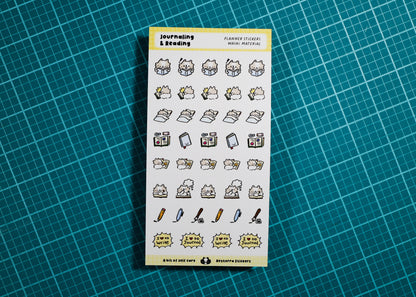 Journaling & Reading Planner Sticker Sheet