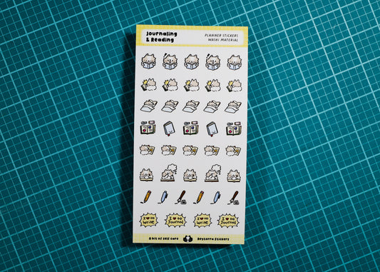 Journaling & Reading Planner Sticker Sheet