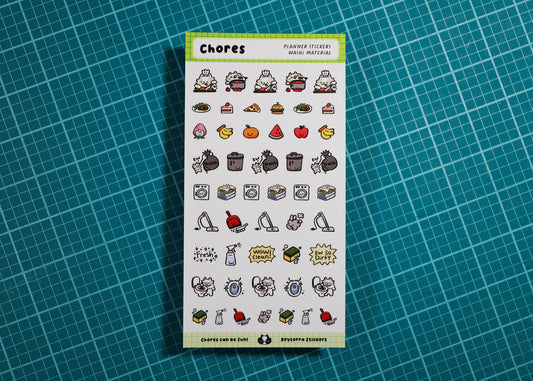 Chores Planner Sticker Sheet
