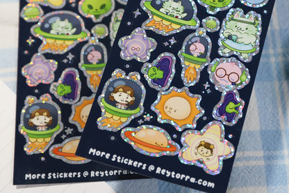 Alien Space Sticker Sheet