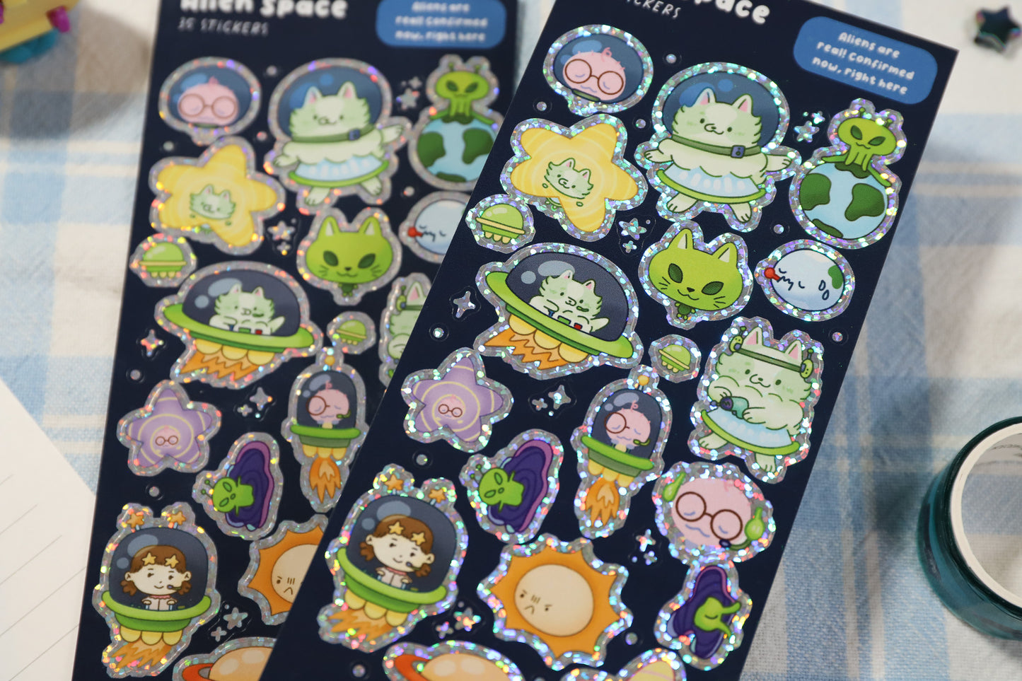 Alien Space Sticker Sheet