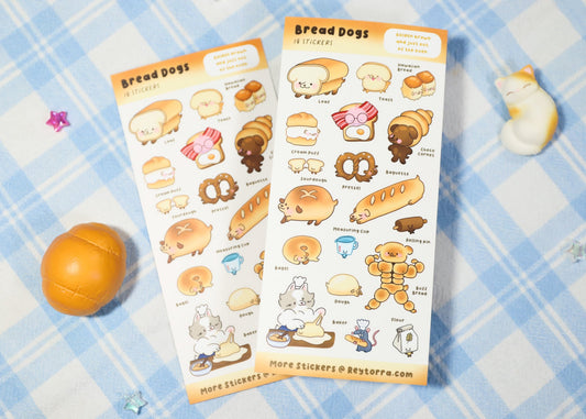 Bread Dogs Sticker Sheet