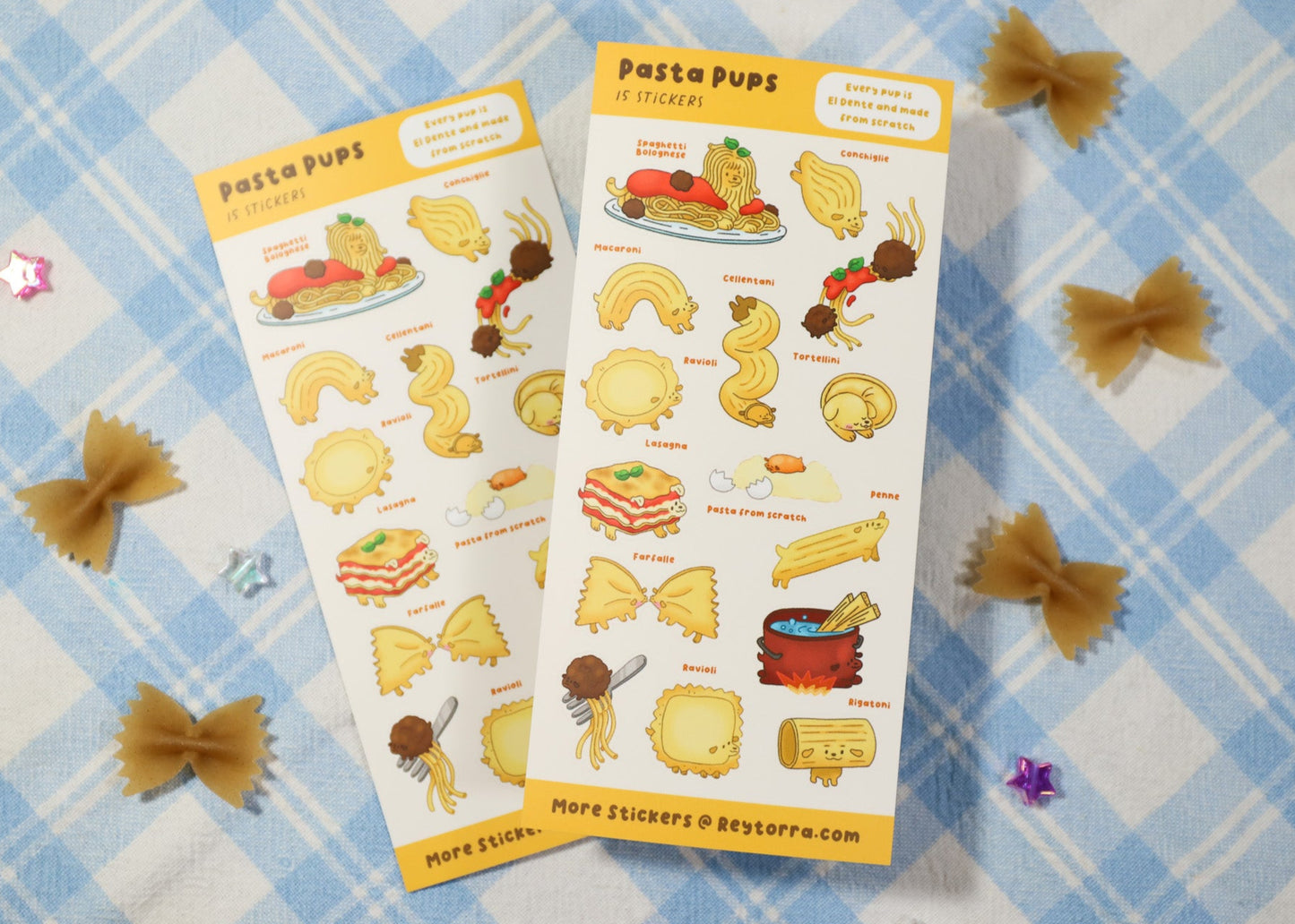 Pasta Pup Sticker Sheet
