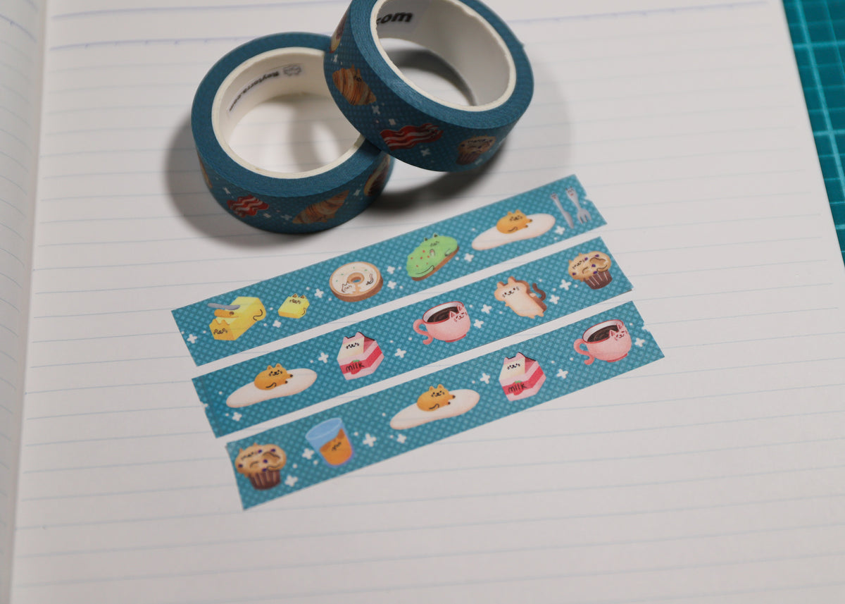 Brunch Cats Washi Tape