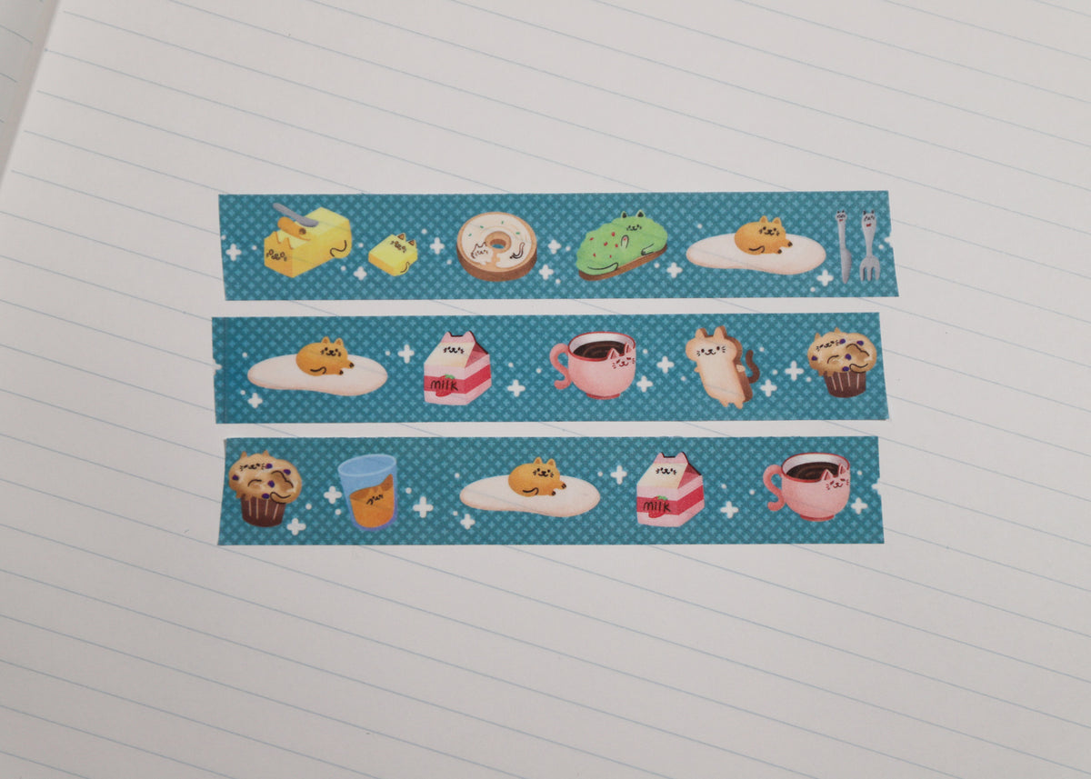 Brunch Cats Washi Tape