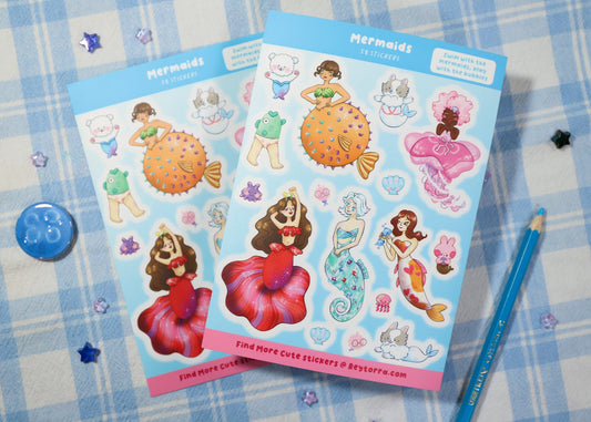Mermaids Sticker Sheet