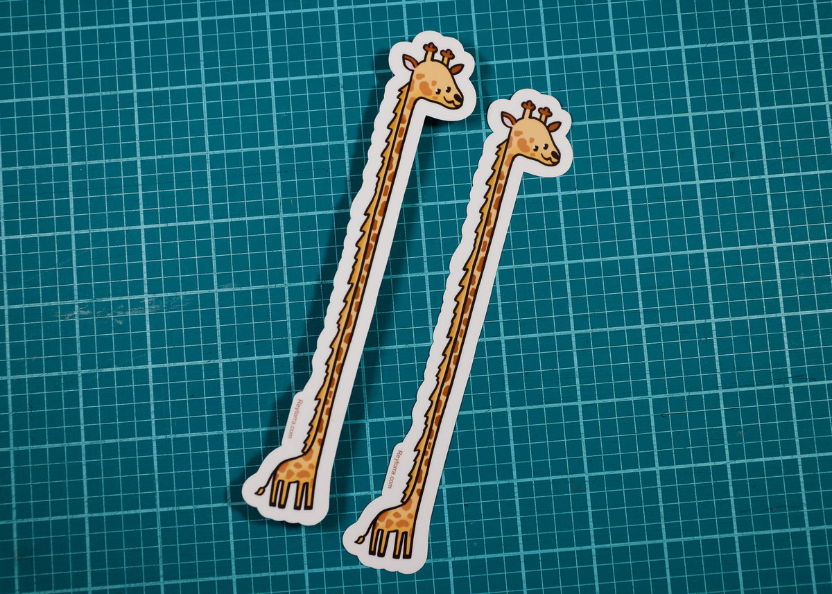Long Giraffe Sticker