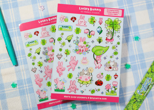 Lucky Bunny Sticker Sheet