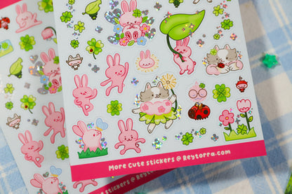 Lucky Bunny Sticker Sheet