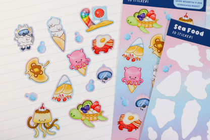 Sea Food Sticker Sheet