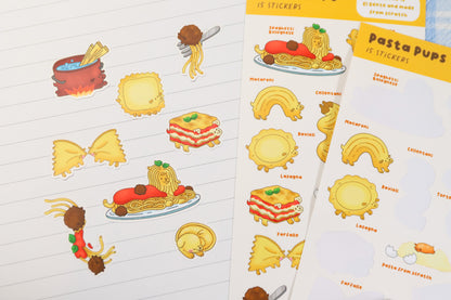 Pasta Pup Sticker Sheet