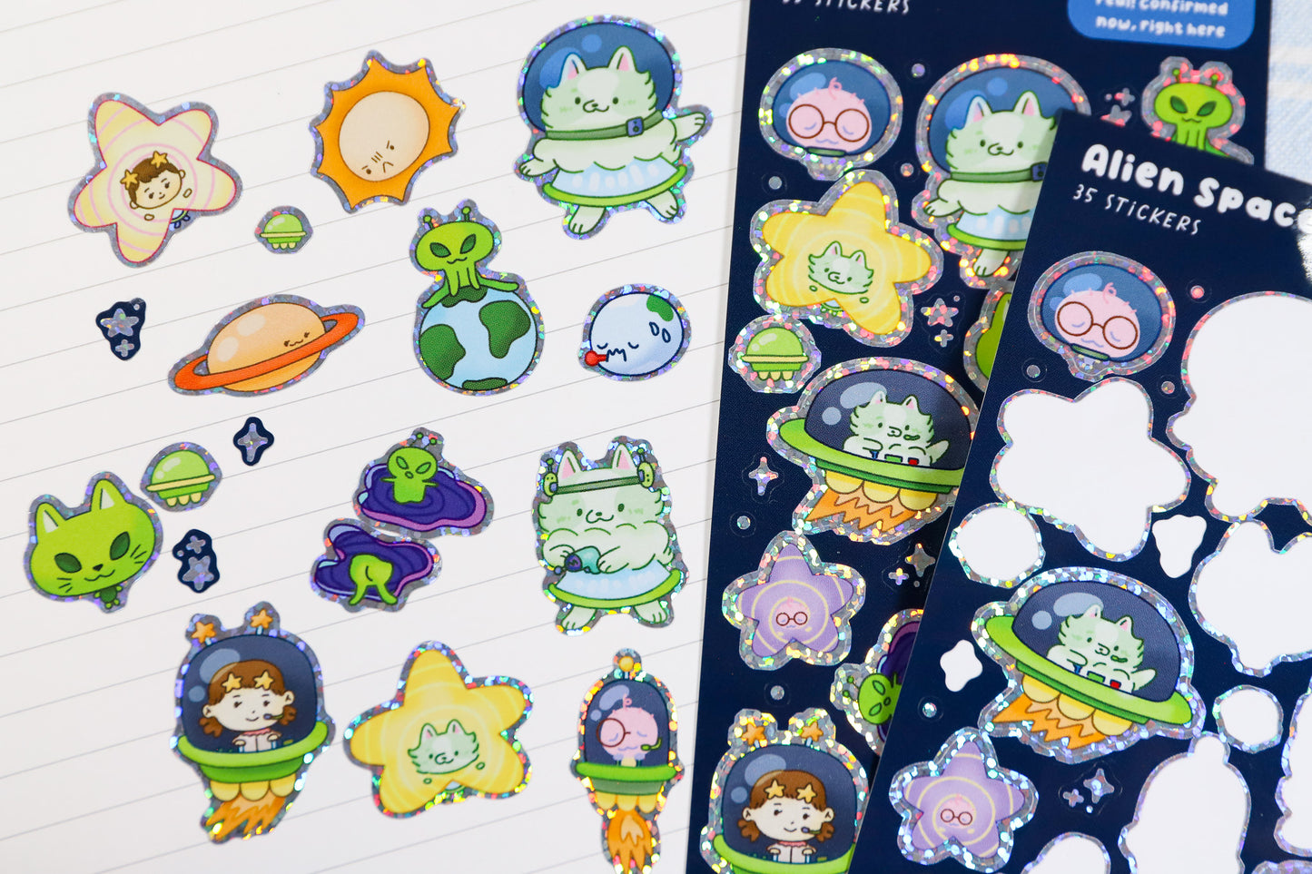 Alien Space Sticker Sheet
