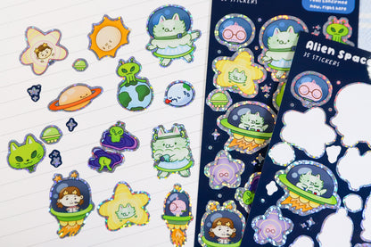 Alien Space Sticker Sheet