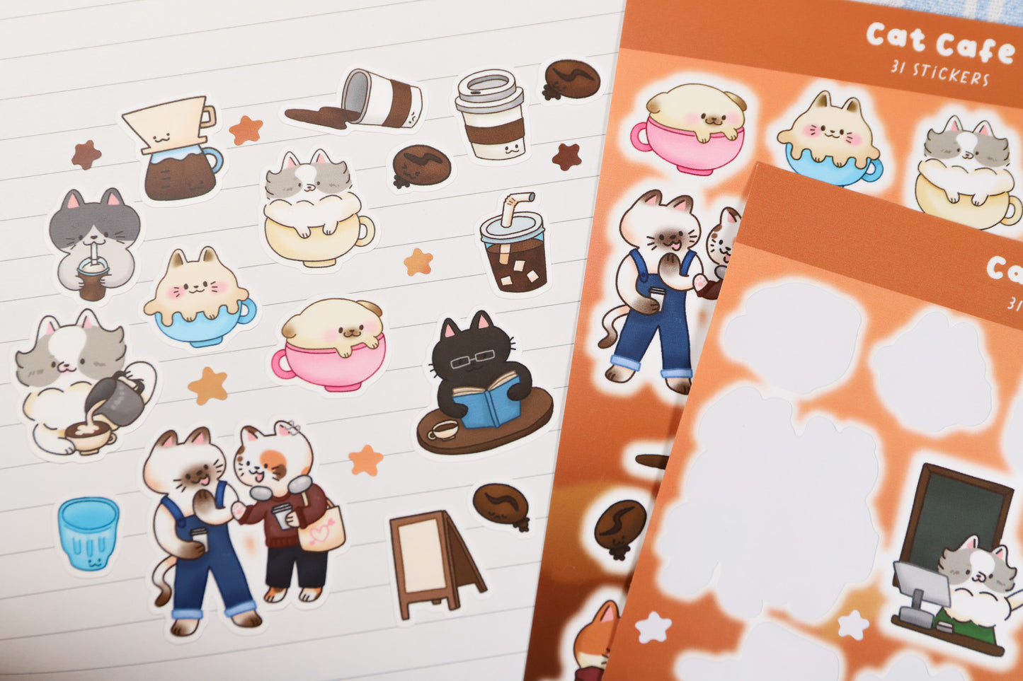 Cat Cafe Sticker Sheet