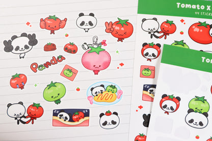 Tomato X Panda Sticker Sheet