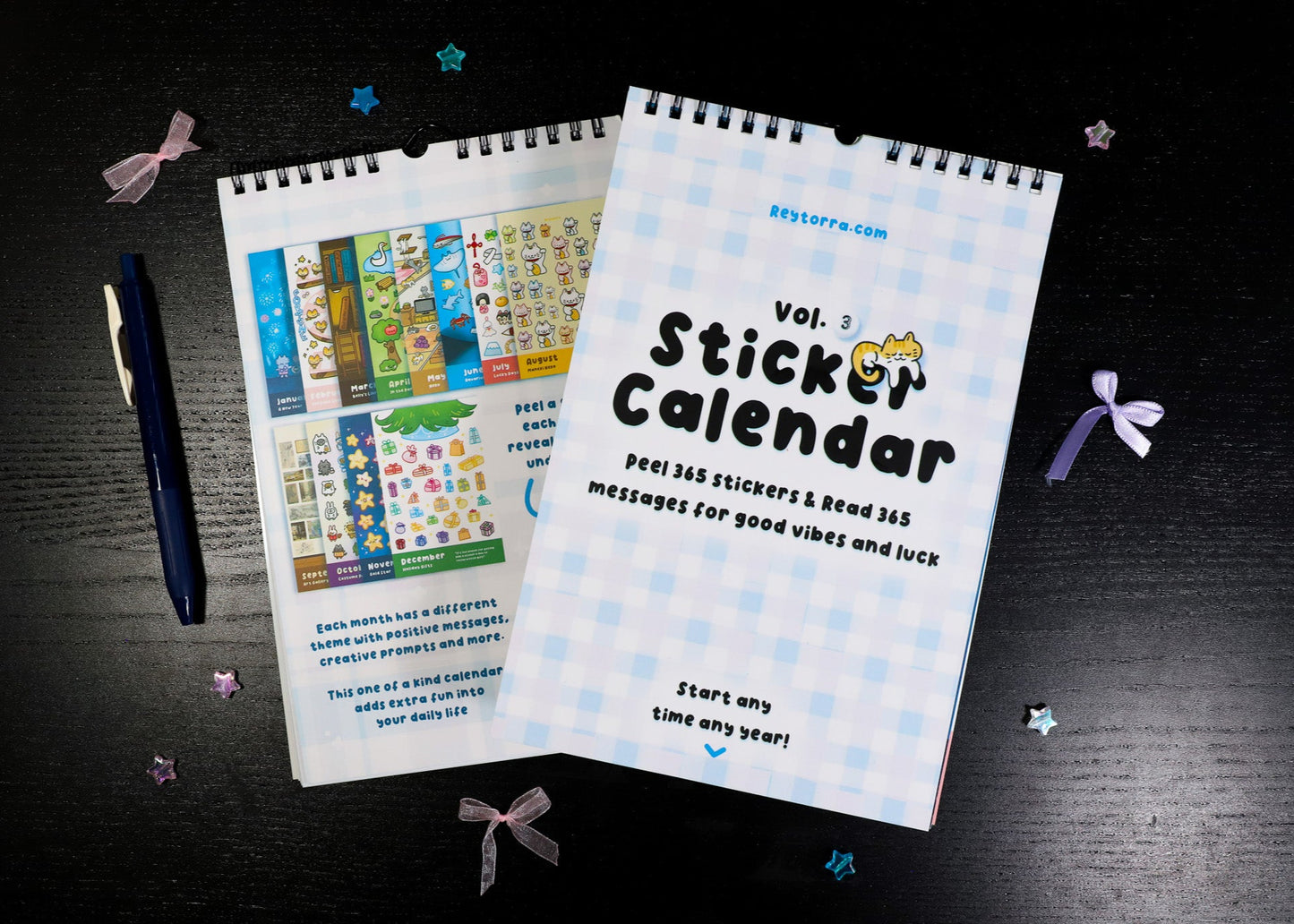 Good Vibes Sticker Calendar - Start Any Day