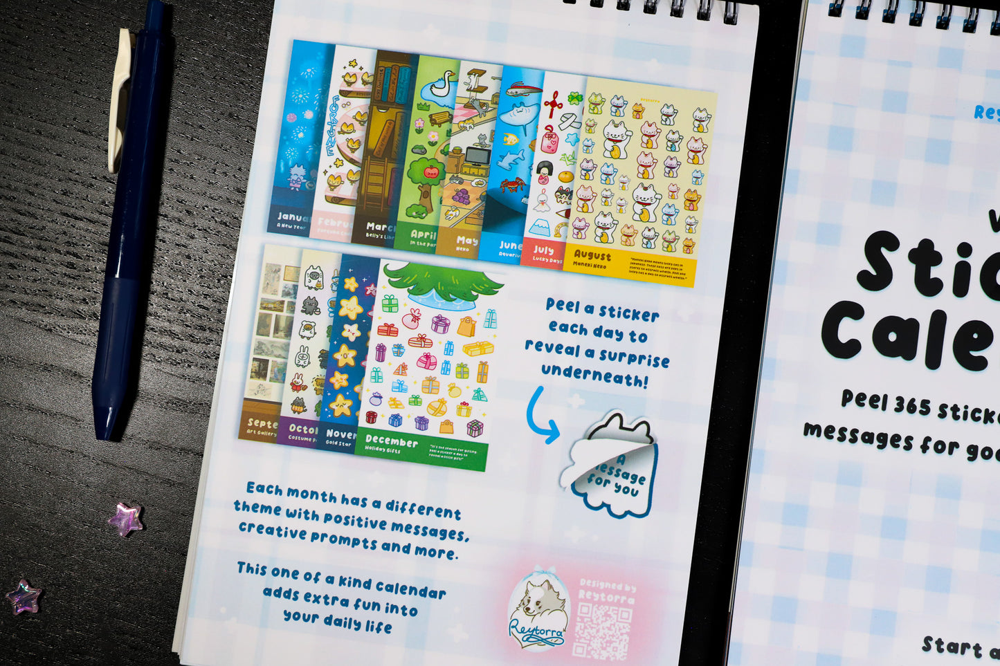 Good Vibes Sticker Calendar - Start Any Day