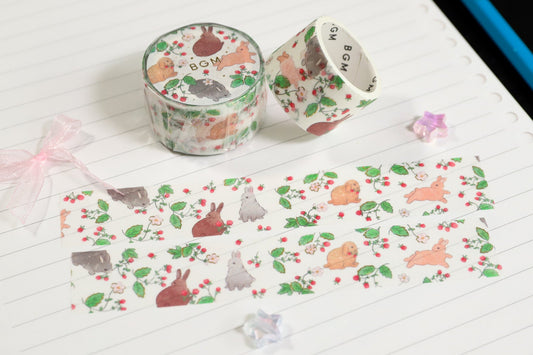 Strawberry Rabbits Washi Tape