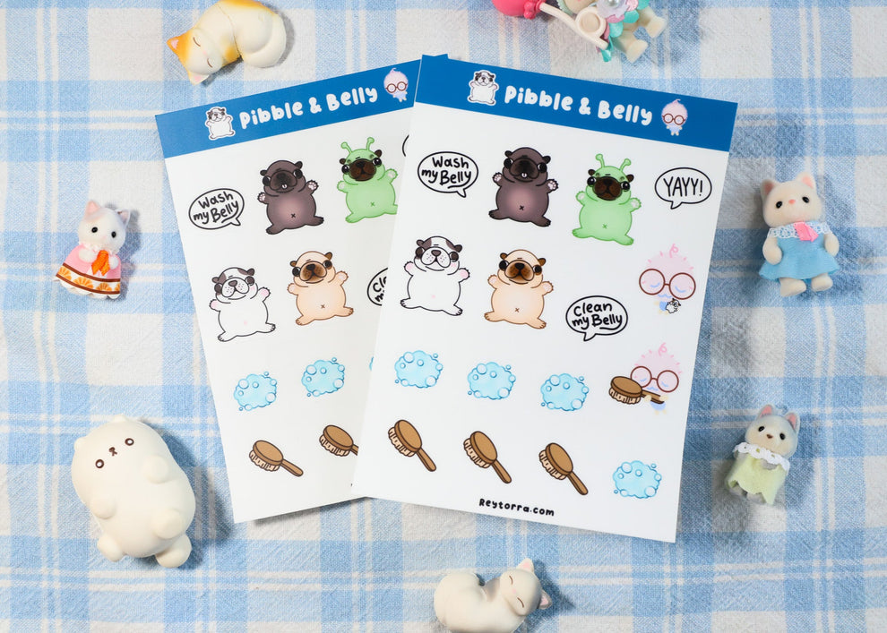 Pibble & Belly Sticker Sheet – Reytorra