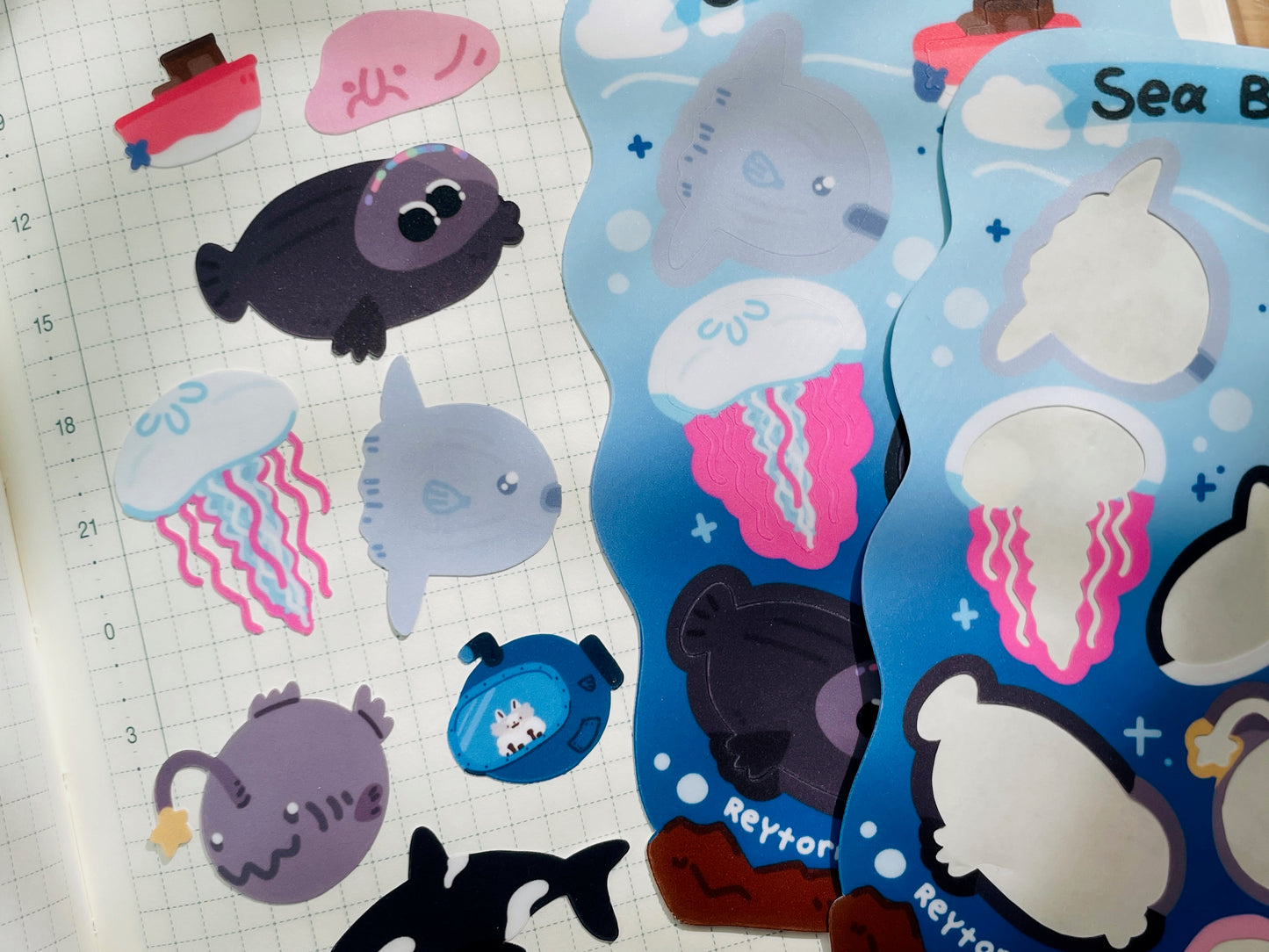 Ocean Creatures Sticker Sheet