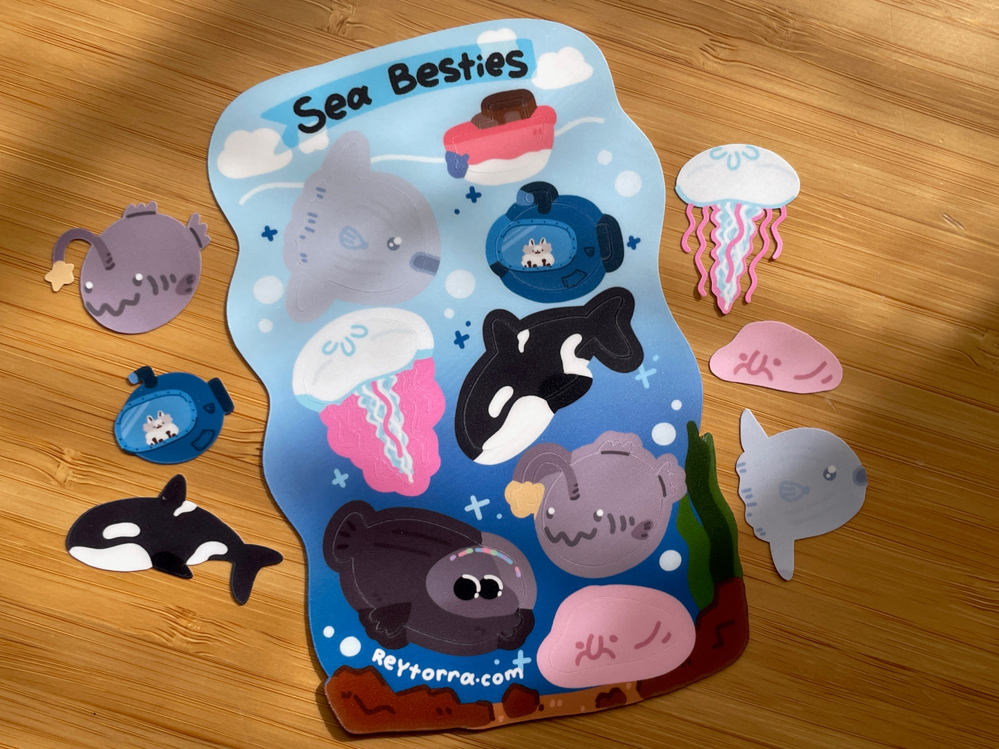 Ocean Creatures Sticker Sheet