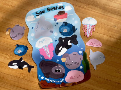 Ocean Creatures Sticker Sheet