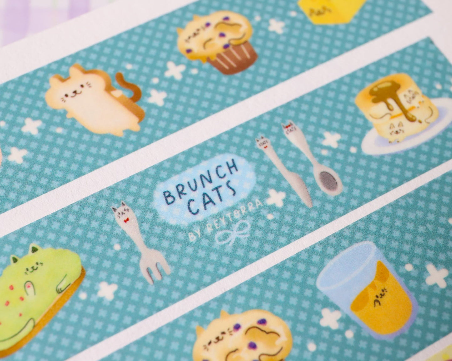 Brunch Cats Washi Tape