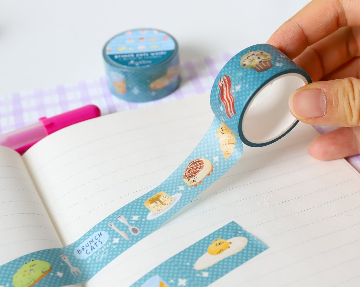 Brunch Cats Washi Tape