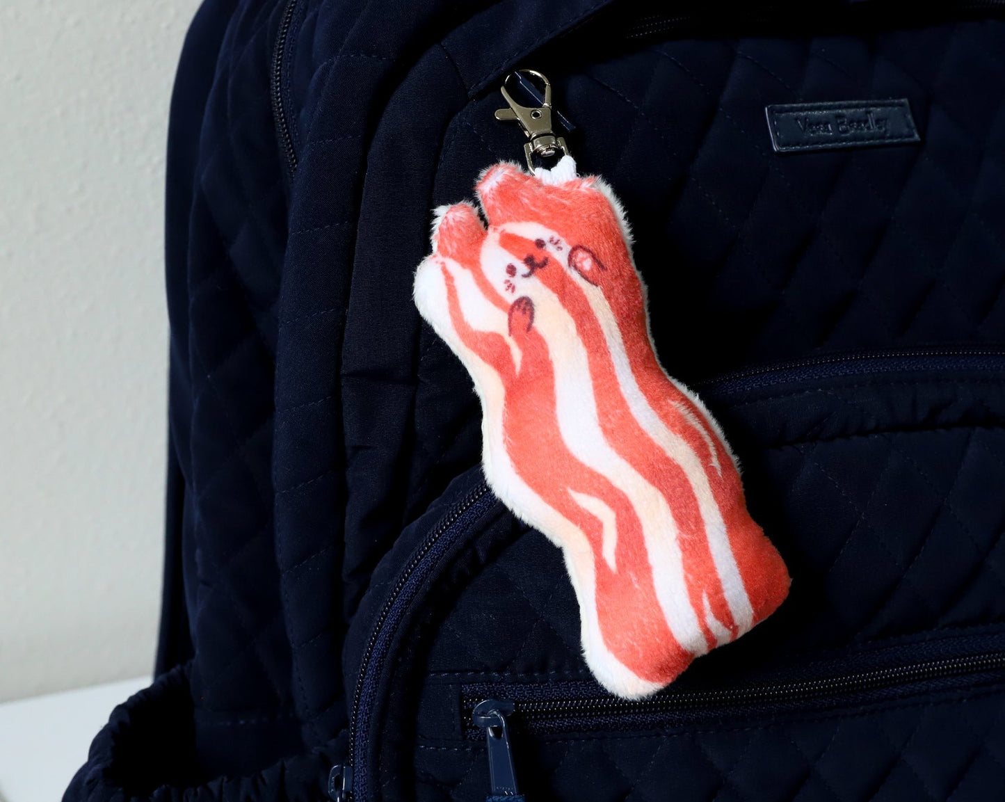 Bacon Cat Keychain