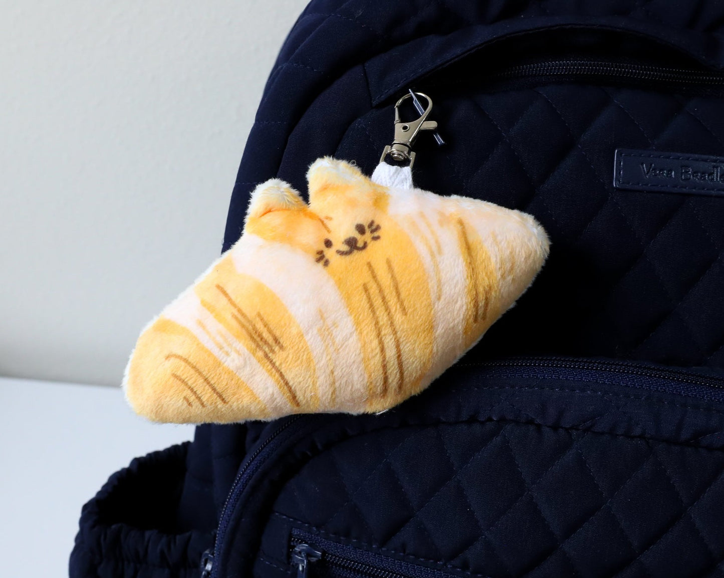 Croissant Cat Keychain