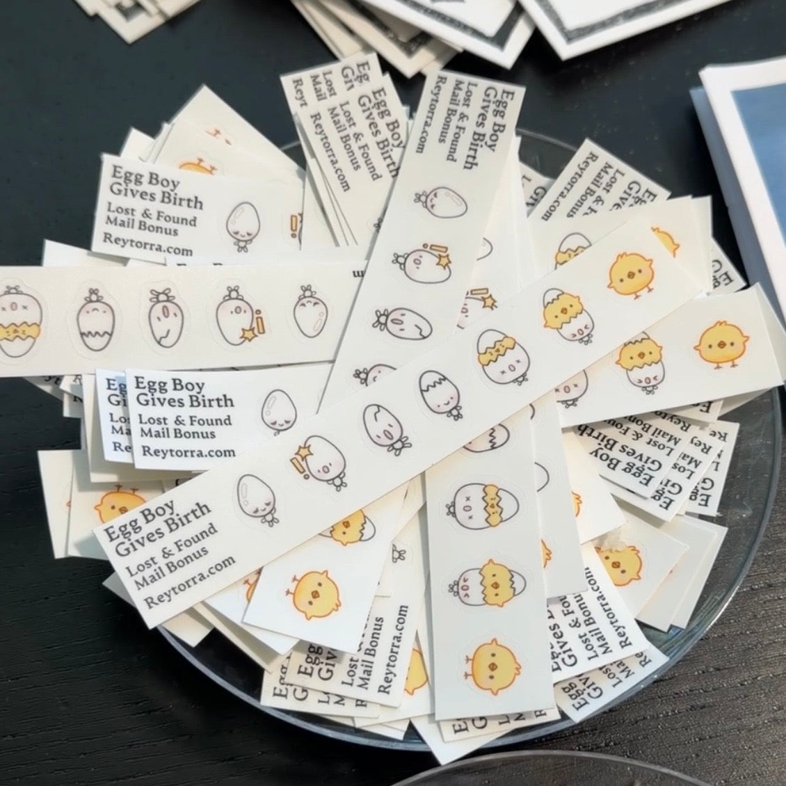 egg boy give birth sticker sheet