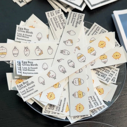 egg boy give birth sticker sheet