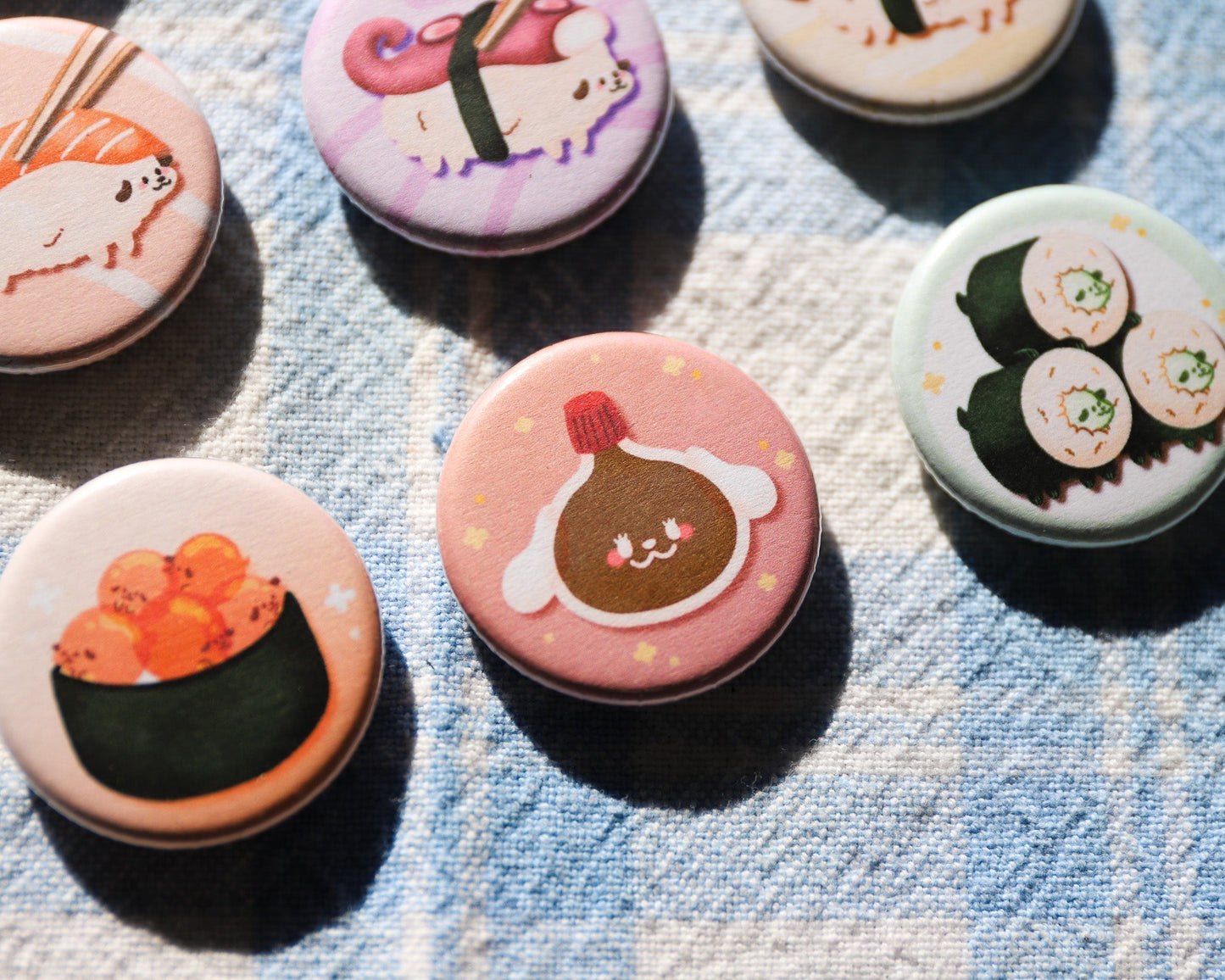 Soy Sauce Pup Pins - 9 to Collect