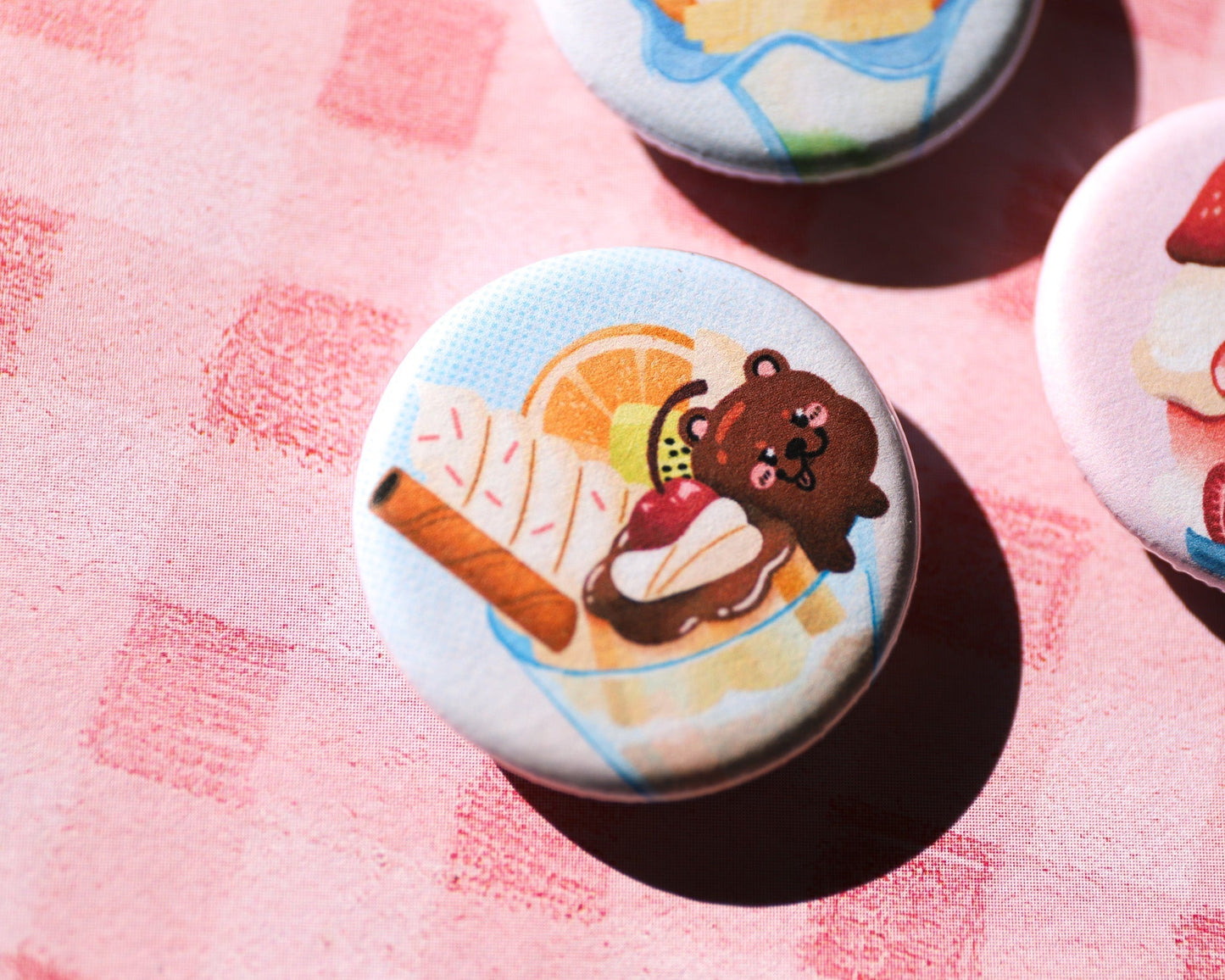 Fruit Parfait Bear Pin - 3 to collect