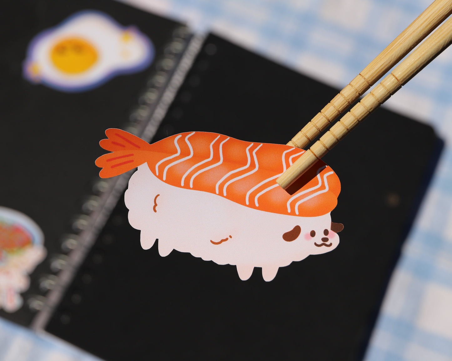 Sushi Dog Stickers - Salmon, Tuna, Octopus, Shrimp, Tamago, Eel