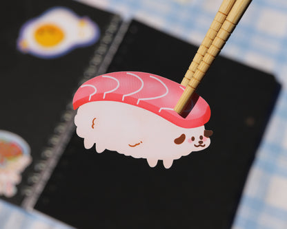 Sushi Dog Stickers - Salmon, Tuna, Octopus, Shrimp, Tamago, Eel