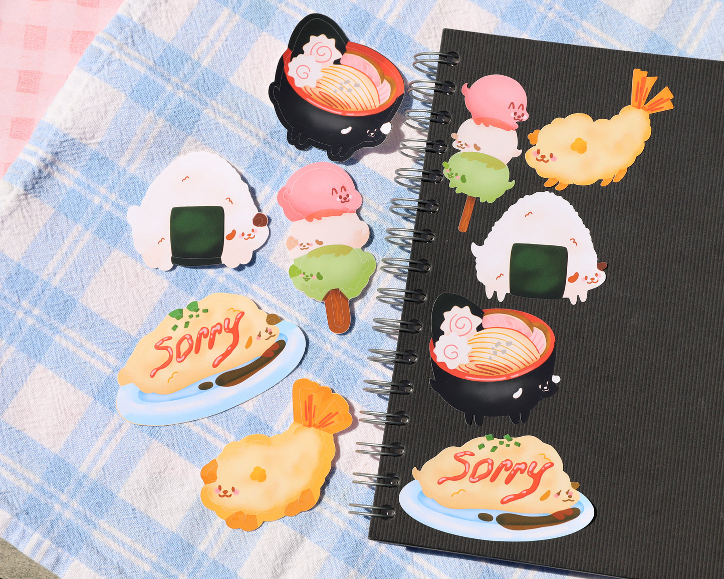 Omurice Pup Sticker - Omu So Sorry